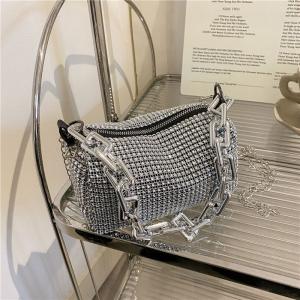Allover Rhinestone Bucket Bag,