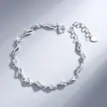Luxury 925 Sterling Silver Cubic Zirconia Heart Necklace