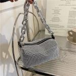 Allover Rhinestone Bucket Bag,