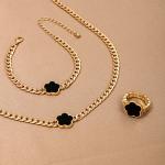 Cherry Red Necklace & Earring Set
