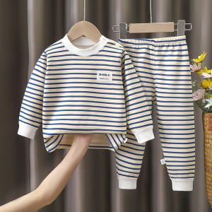 Striped Plush Pajama Set