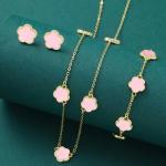 Cherry Red Necklace & Earring Set