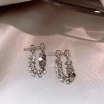 "2023 Fashion Shiny Gold Geometric Tassel Earrings for Women