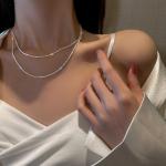 Fashion Camellia Pearl Zircon Necklace