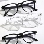 2PCS Unisex Square Anti-Blue Light Glasses
