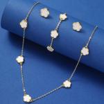 Cherry Red Necklace & Earring Set