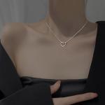 Fashion Camellia Pearl Zircon Necklace