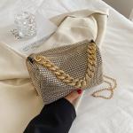 Allover Rhinestone Bucket Bag,
