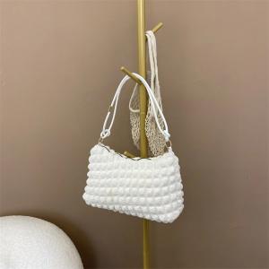 Polyester Solid Plaid One-shoulder Women's Bag