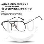 VICKY ZY-20239 Aluminum-Titanium Anti-Blue Light Reading Glasses – Stylish, durable, and customizable