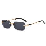 XJiea Rectangular Rimless Sunglasses – Stylish Outdoor Eyewear for Men and Women, Perfect for Summer, Shopping, and Driving!