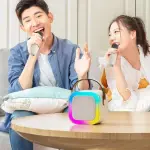 K12 Bluetooth Microphone & Speaker Set – Wireless All-in-One Family KTV for Kids & Adults. Perfect for karaoke fun with friends and family!