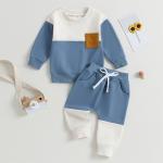 Baby Boys 2PC Sweatshirt & Pants Set – Toddler Fall/Winter Outfit.