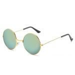 Retro Small Round Hippie Sunglasses – Metal Frame, Candy Color Lenses, Fashion Eyewear for Men & Women