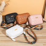 "2023 Small Messenger Bag: Trendy heart embroidery, camera-style crossbody bag for women."