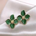 "XINYI Hibiscus Flower Stud Earrings