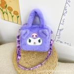 Kawaii Kuromi & Melody Cartoon Handbag, Portable Crossbody, Travel & Cosmetic Storage, Gift for Women/Girls.