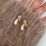 "XINYI French Waterdrop Stud Earrings – Vintage-Inspired, Perfect for New Year, Valentine's, and Party Gifts