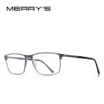 MERRYS DESIGN Men's Reading Glasses – Titanium Alloy Frame, Anti-Blue Light, CR-39 Aspheric Lenses (Model S2170FLH).