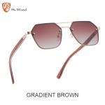 Hu Wood Metal Sunglasses – Stylish Black Polarized Sunglasses for Men and Women, High-Quality Fashion, Ideal for Driving (Model GR9002).