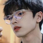 "Unisex Square Metal Frame Glasses – Stylish Black Anti-Blue Light Eyewear for Men & Women"