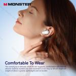Monster N-Lite 206 True Wireless Earbuds, In-Ear Bluetooth, Noise Cancelling, Sport Earphones with Mic.