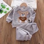 "Baby Boys & Girls 3PCS Fleece Hoodie Set – Warm Toddler Outerwear with Tops & Pants"