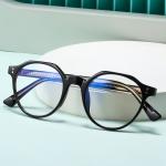 2022 TR90 Blue Light Blocking Retro Glasses, Round Transparent Eyewear.