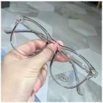 Large Frame Myopia Glasses – Fashionable Anti-Blue Light Eyewear for Men and Women, Diopter -1.0 to -6.0.