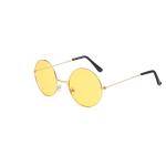 Retro Small Round Hippie Sunglasses – Metal Frame, Candy Color Lenses, Fashion Eyewear for Men & Women