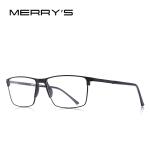 MERRYS DESIGN Men's Reading Glasses – Titanium Alloy Frame, Anti-Blue Light, CR-39 Aspheric Lenses (Model S2170FLH).