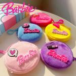 Anime Barbie Plush Wallet, Cute Pink Coin Purse, Kawaii Mini Bag for Girls, Kids Birthday Gift.