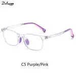 Silicone Kids Blue Light Glasses, Clear Computer Spectacles, Boys & Girls Prescription Frames.