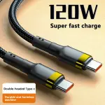 "Xiaomi 120W Fast Charging Cable – USB-C to USB-C for iPhone 15, Samsung S24, Xiaomi 14, and More!"