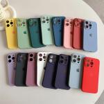 "Premium Liquid Silicone Case – Shockproof, Matte Finish for iPhone 16, 15, 14, 13, 12, 11 Pro Max"
