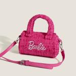 Fashion Pillow Barbie Bag, Kawaii Cylindrical Handbag, Pink & Black Women’s Gift.