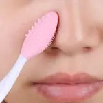 1PC Silicone Face Brush: Exfoliating, blackhead-removal tool for deep cleansing and smooth skin.