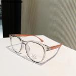 Fashion Myopia Glasses – Retro transparent wooden frame, stylish and unisex.