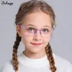 Silicone Kids Blue Light Glasses, Clear Computer Spectacles, Boys & Girls Prescription Frames.