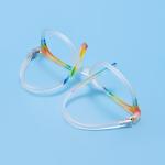 Colorful TR90 Full Rim Round Glasses Frame for Men and Women, Lightweight, Flexible, for Prescription Lenses.