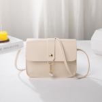 "2024 New Fashion PU Handbag: Mini square tote, reusable storage bag with handle and shoulder strap.