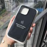 Original Apple Soft Liquid Silicone Phone Case for iPhone 16 Plus 15 14 Pro Max Shockproof Protect Full Logo Solid Candy Cover