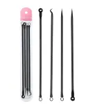 4PCS Acne & Blackhead Remover Set – Pimple, blemish, and pore cleanser tools for skincare.