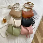 "Women’s Simple Fashion Handbag: Retro solid color PU leather, shoulder and crossbody hobo bag.