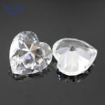 "Heart Shape Synthetic Corundum Gemstones – Rose Red, Royal Blue & More for Jewelry"