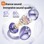 Xiaomi M79/M91 Ear Clip Wireless Earphones – Open-Ear Bluetooth 5.4, ENC Noise Cancelling, Touch Control, Sports Headset.