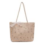 Travel Holiday Shoulder Bag – Lace Braided Large Capacity Beach & Straw Handbag