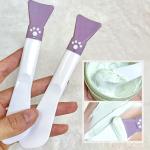 Cute Claw Silicone Facial Mask Brush – Double-end scraper for applying mud masks. Special beauty tool.