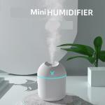 250ML USB Mini Air Humidifier & Aroma Diffuser – Ultrasonic, Mute Mist Maker with LED Color Lamp. Perfect for home or car