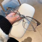 "Unisex Square Metal Frame Glasses – Stylish Black Anti-Blue Light Eyewear for Men & Women"
